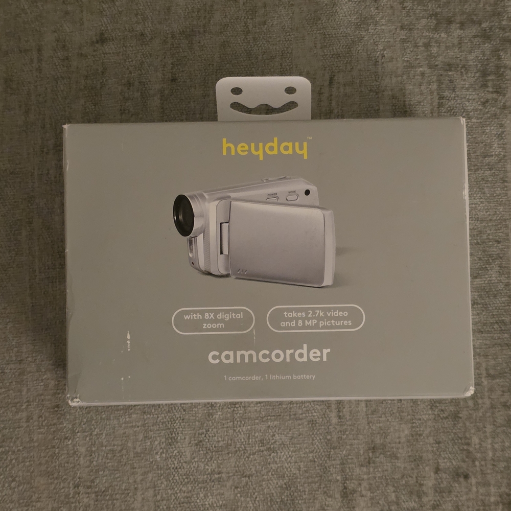 Heyday Silver Camcorder with 8X Zoom